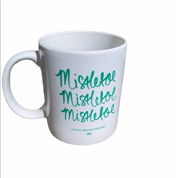 Ashley Brooke designs mistletoe double sided coffee mug - Picture 1 of 2